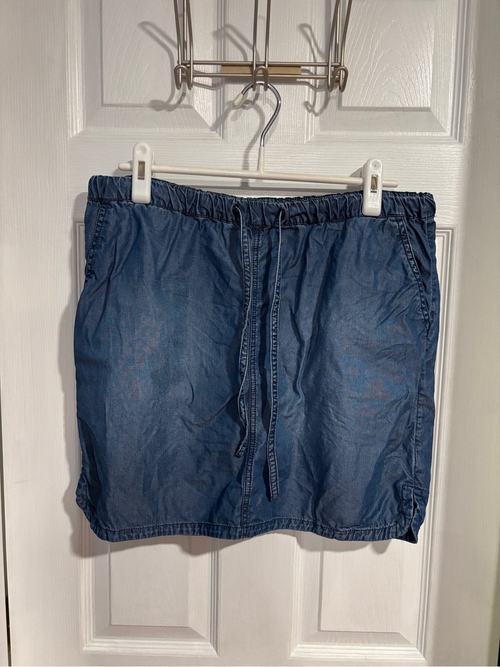 Caslon Blue Denim Midi Skirt